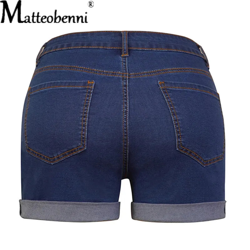 Sexy High Waist Crimping Hip Lift Women Short Jeans Summer Fashion Stretch Denim Shorts New Casual Push Up Vintage Street Shorts