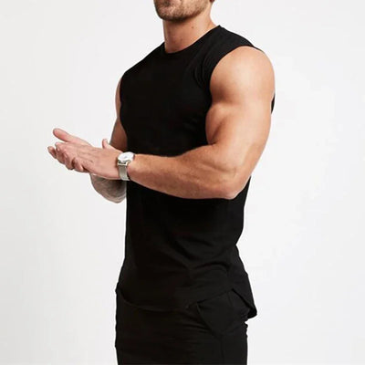 2023 Gym Workout Sleeveless Shirt Tank Top Men Bodybuilding Clothing Fitness Mens Sportwear Vests Muscle Men Tank Tops