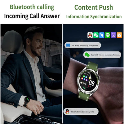 2024 New For Huawei GT 4 Smartwatch Men Women AMOLED NFC Compass Clock Bluetooth Call IP68 Waterproof Sport Smart Watch Bracelet