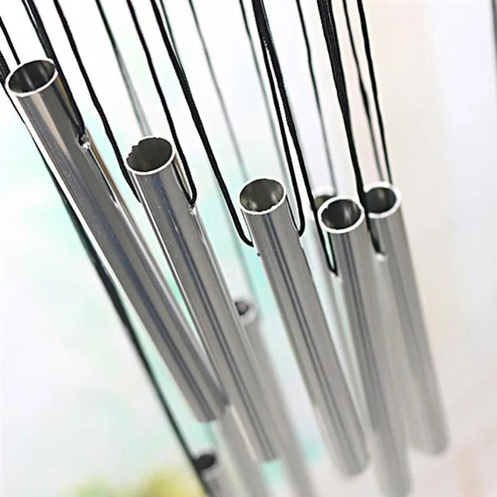 Musical Wind Chime 12 Tubes Pipe Wind Chimes Bells Decor Gold/silver For Living Bedroom Dining Coffee Shop Wind Chimes Tubes