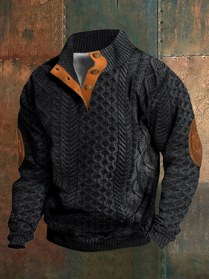 European And American Men's Sweater 3D Digital Series Printing