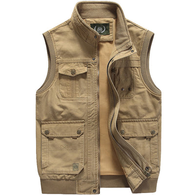 Men's Casual Cotton Multi-pocket Vest