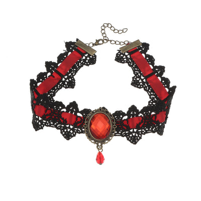 Retro Temperament Gem Halloween Clavicle Chain