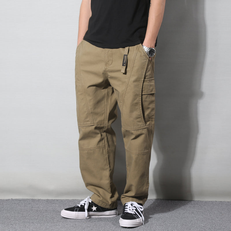 Japanese Style Retro Fashion Brand Multi-pocket Cargo Pants Male