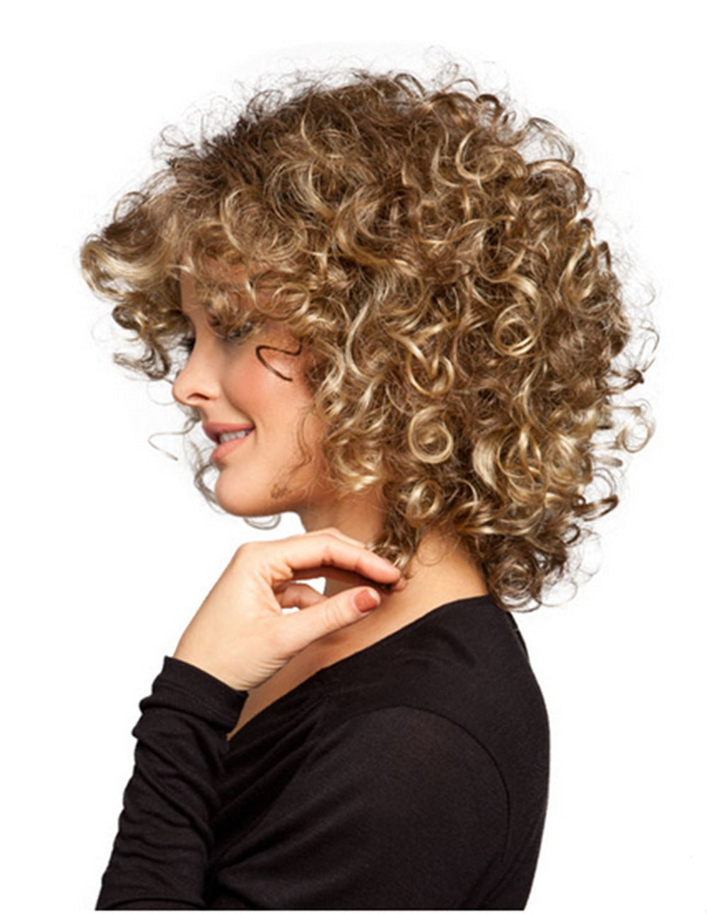 High-temperature Fiber Fluffy Short Curly Hair