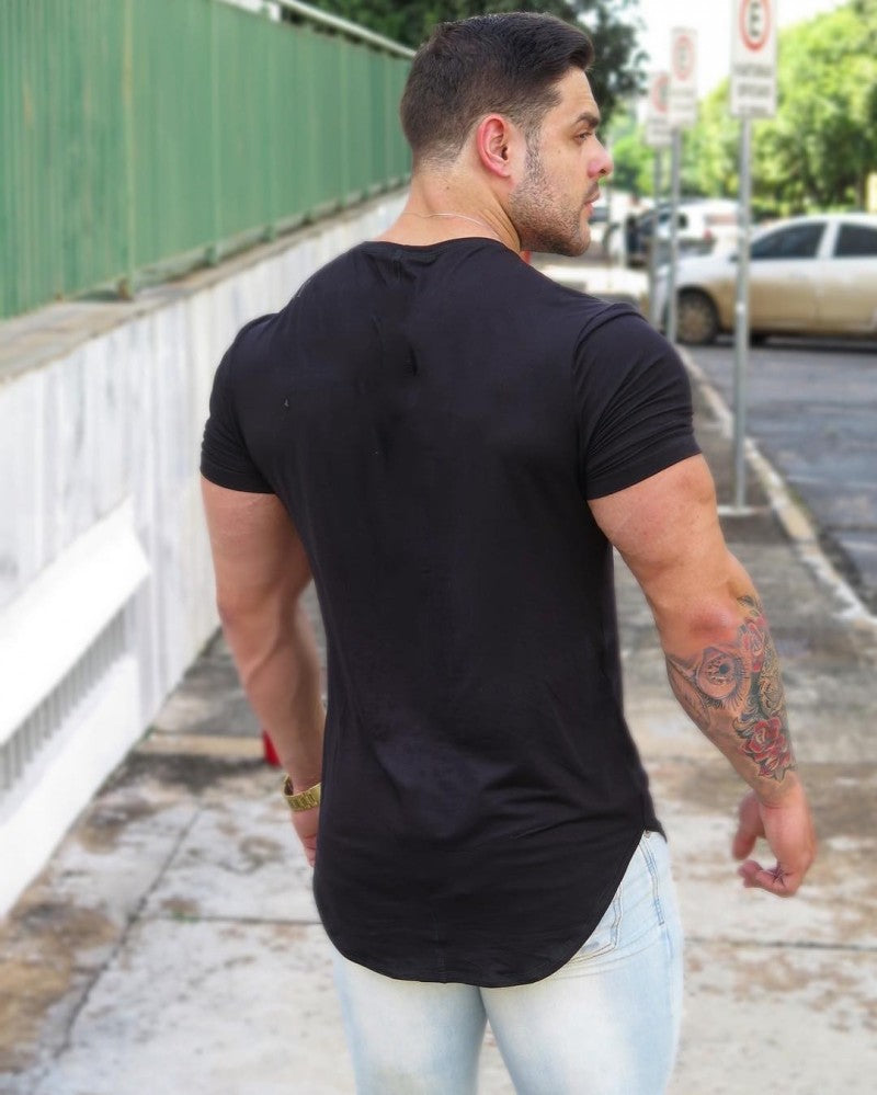 Slim Fit Training Casual Crew Neck Short Sleeve Breathable T-Shirt