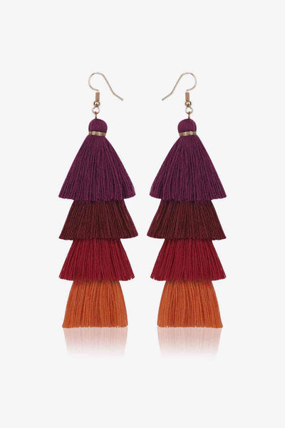 Layered Tassel Earrings