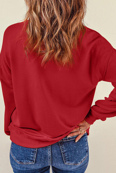 JOY Round Neck Long Sleeve Sweatshirt