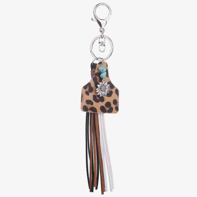 Turquoise Fringe Detail Key Chain